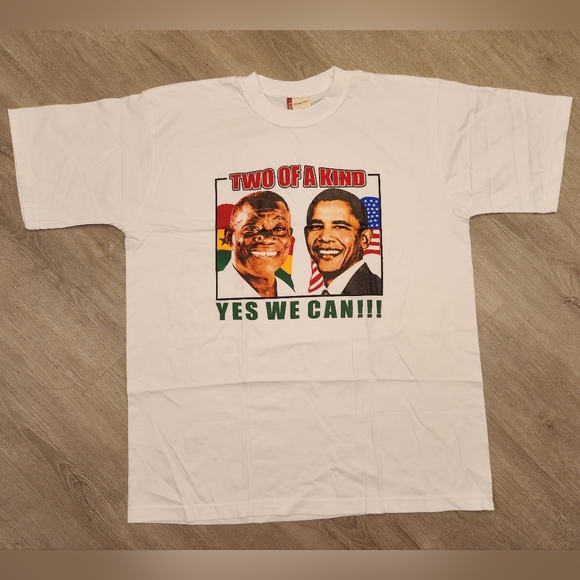 Vintage Barack Obama T Shirt Yes We Can 2008 Mens Size XL NEW - Picture 1 of 7